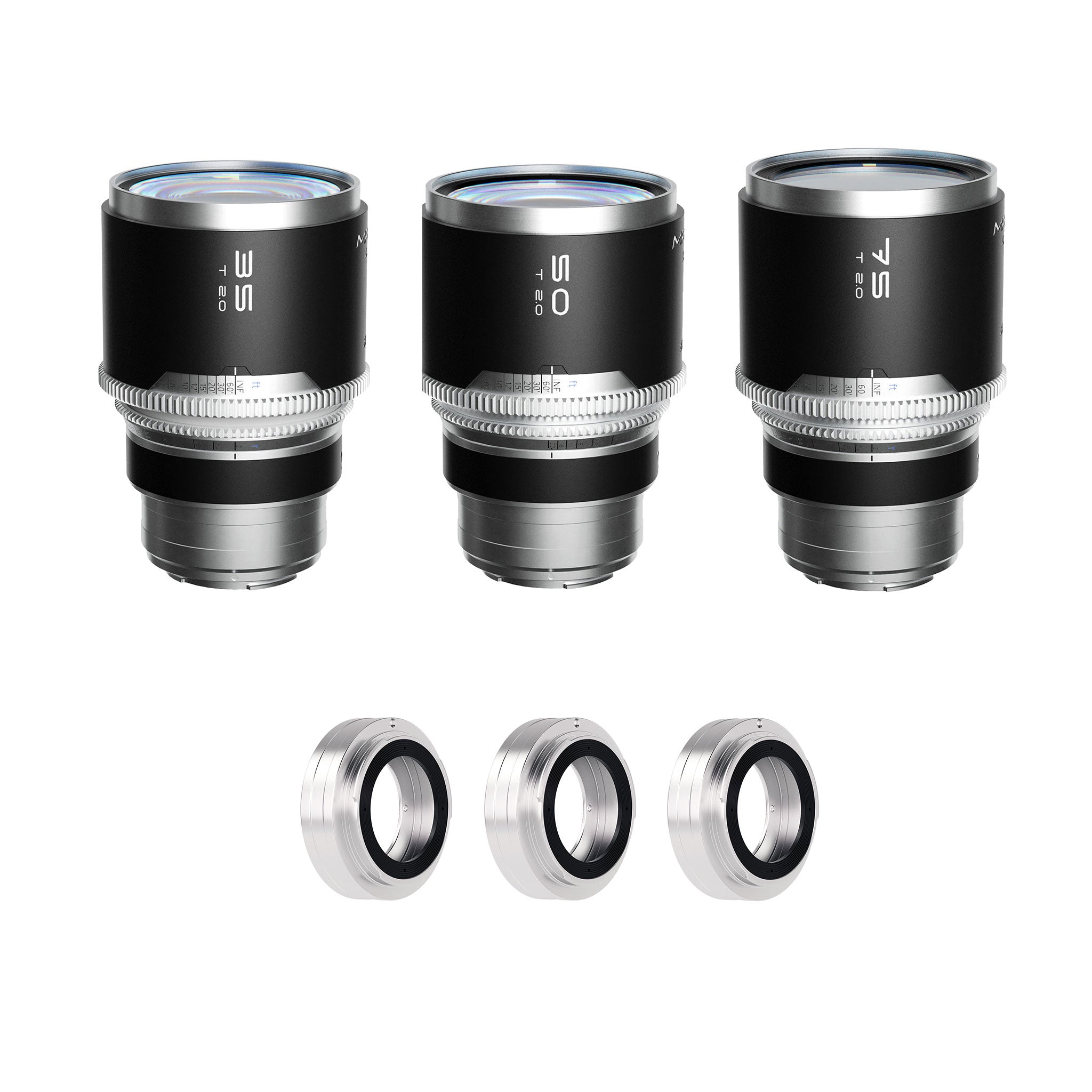 Mantis 1.33X Full Frame Anamorphic 35/50/75 3-lens set (EF/RF/L/X/Z)