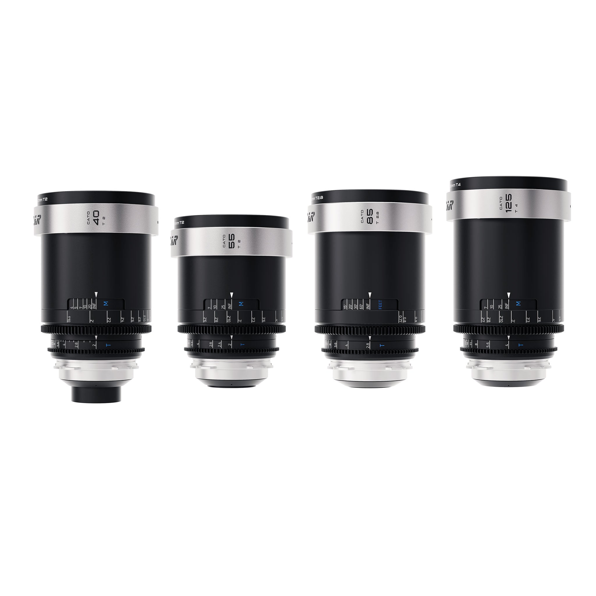 Cato 2X Full Frame Anamorphic 40/55/85/125mm 4-lens Set