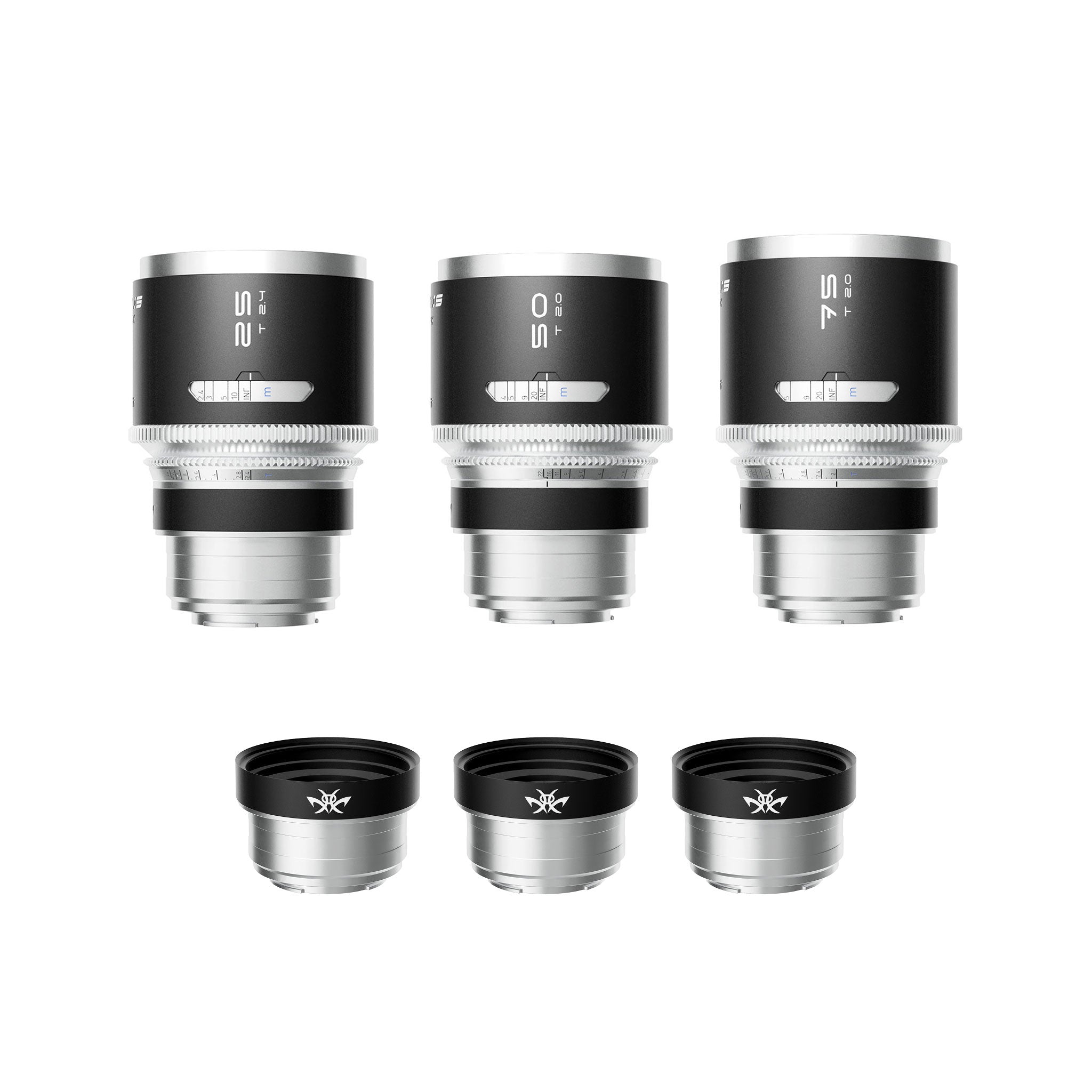Mantis 1.33X Full Frame Anamorphic 25/50/75mm 3-lens set (EF/RF/L/Z)