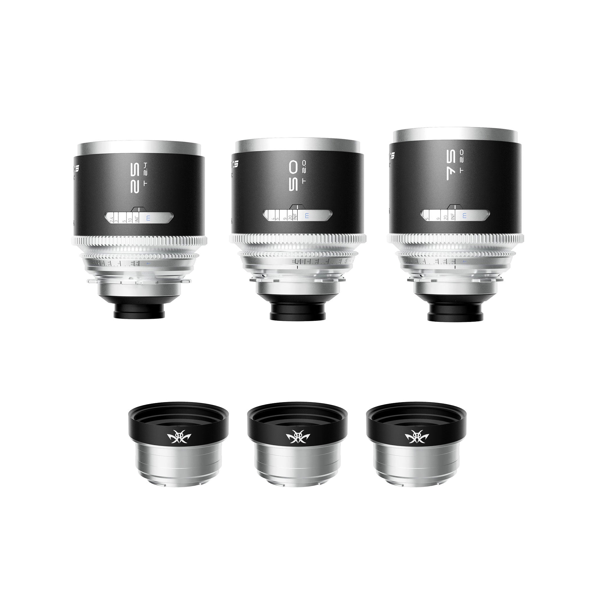 Mantis 1.33X Full Frame Anamorphic 25/50/75mm 3-lens set (EF/RF/L/Z)