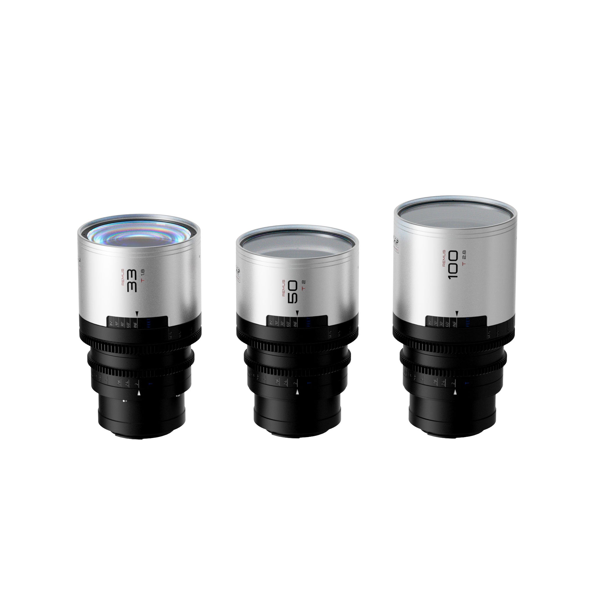 Remus-M 1.5x Full Frame Anamorphic 3 Lens Set 33/50/100mm (E)