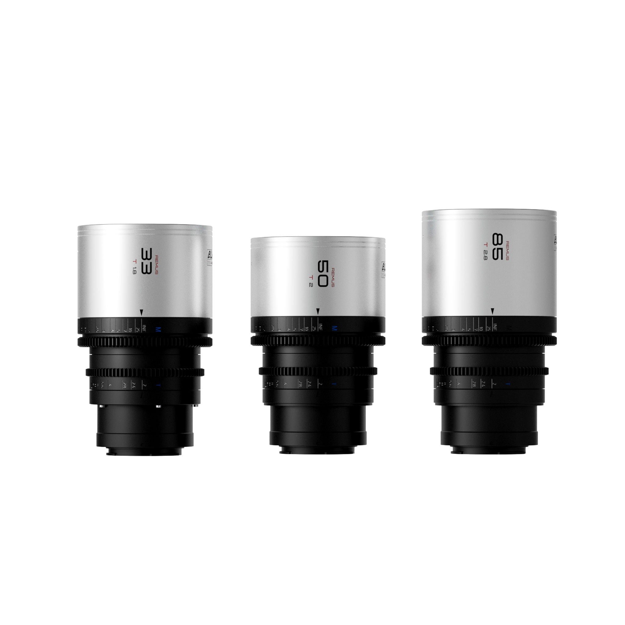 Remus-M 1.5x Full Frame Anamorphic 3 Lens Set 33/50/85mm (E)