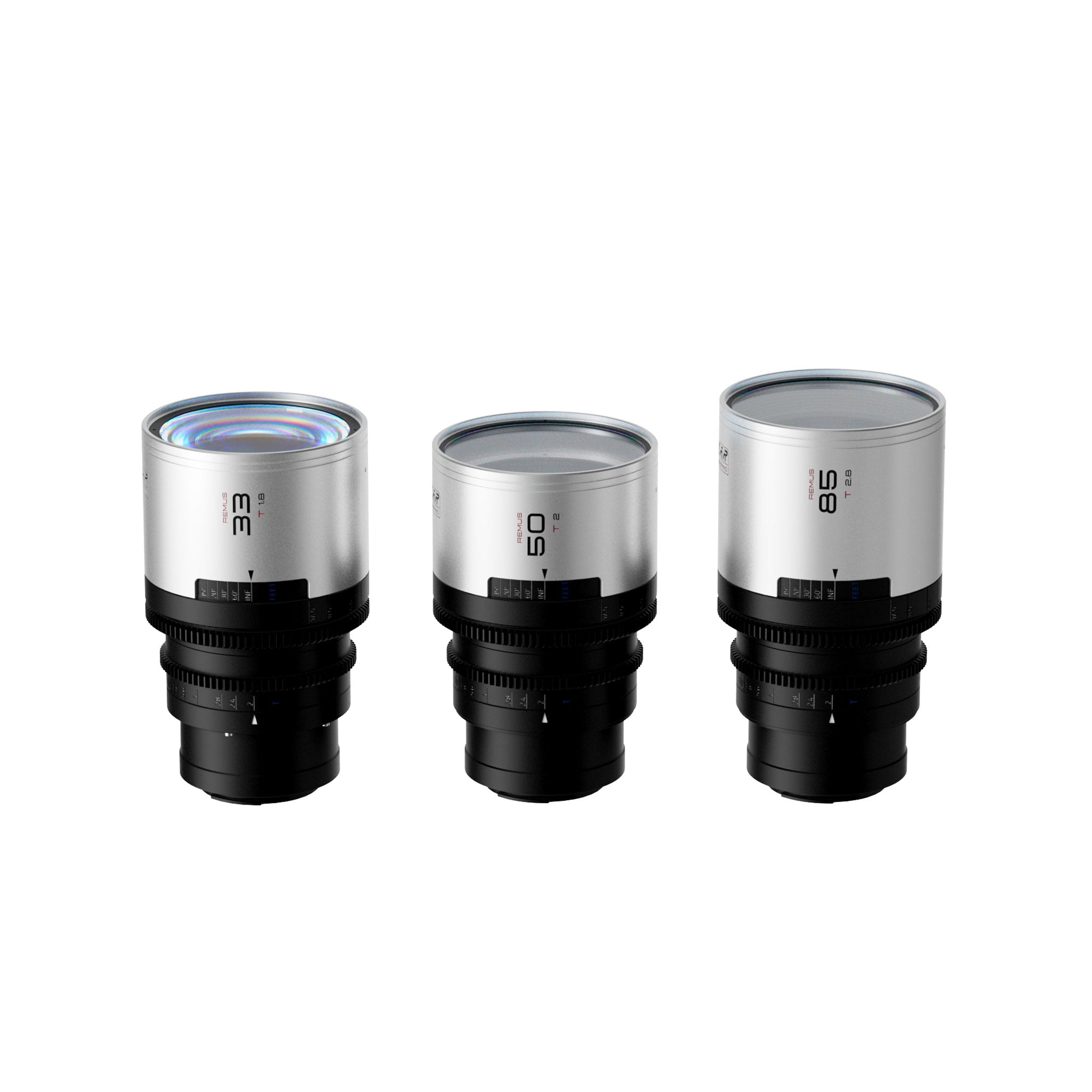Remus-M 1.5x Full Frame Anamorphic 3 Lens Set 33/50/85mm (E)