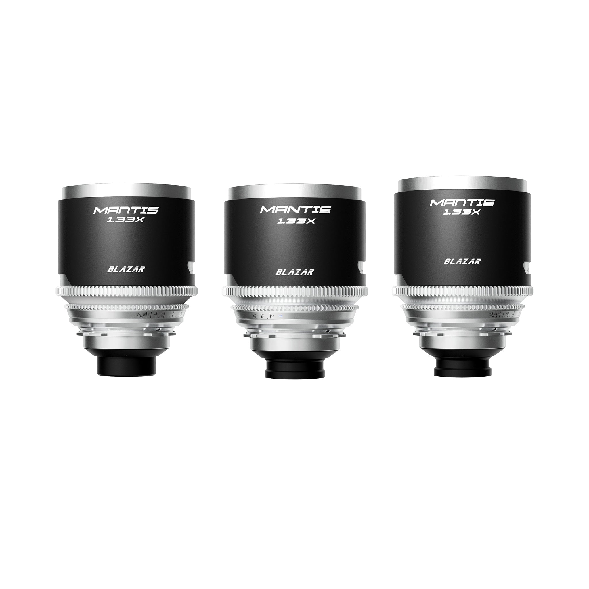 Mantis 1.33X Full Frame Anamorphic 35/50/75 3-lens set (PL/E)