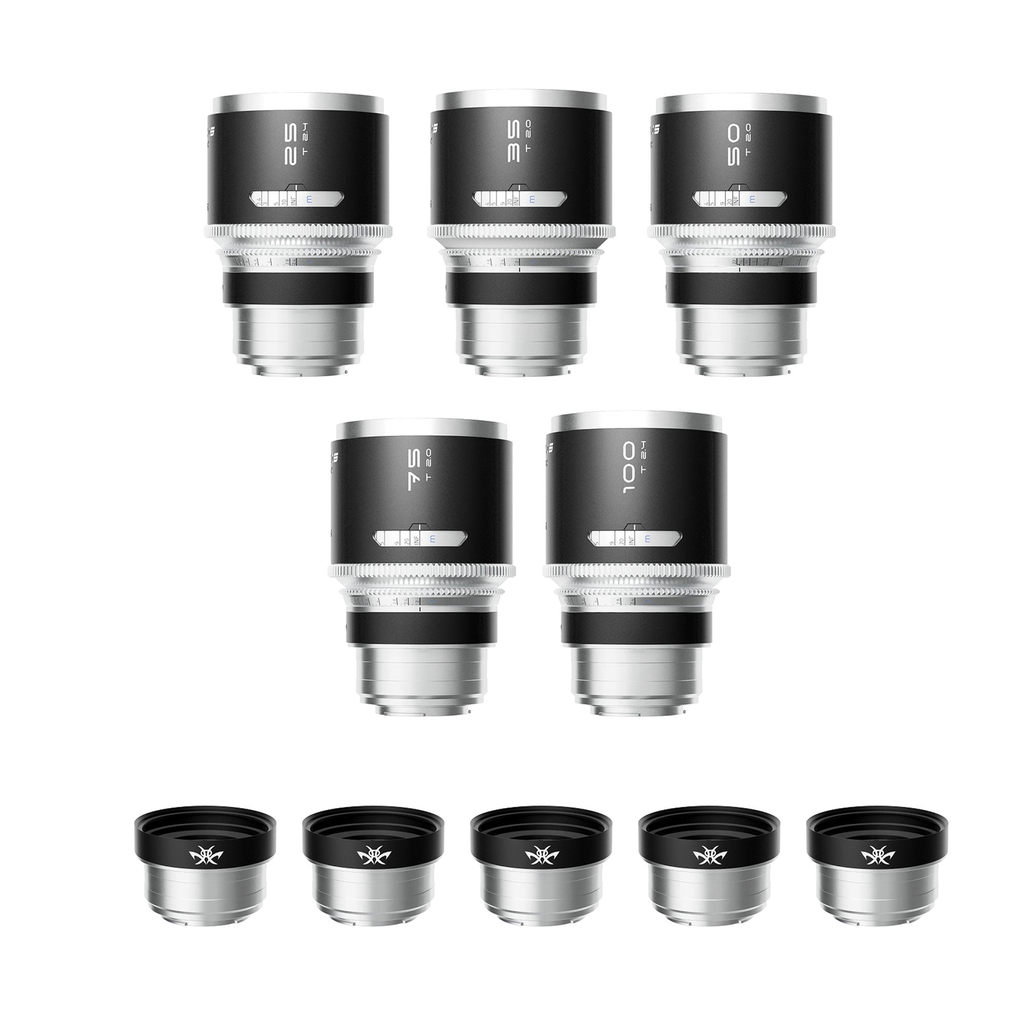 Mantis 1.33X Full Frame Anamorphic 25/35/50/75/100mm 5-lens set (EF/RF/L/Z)
