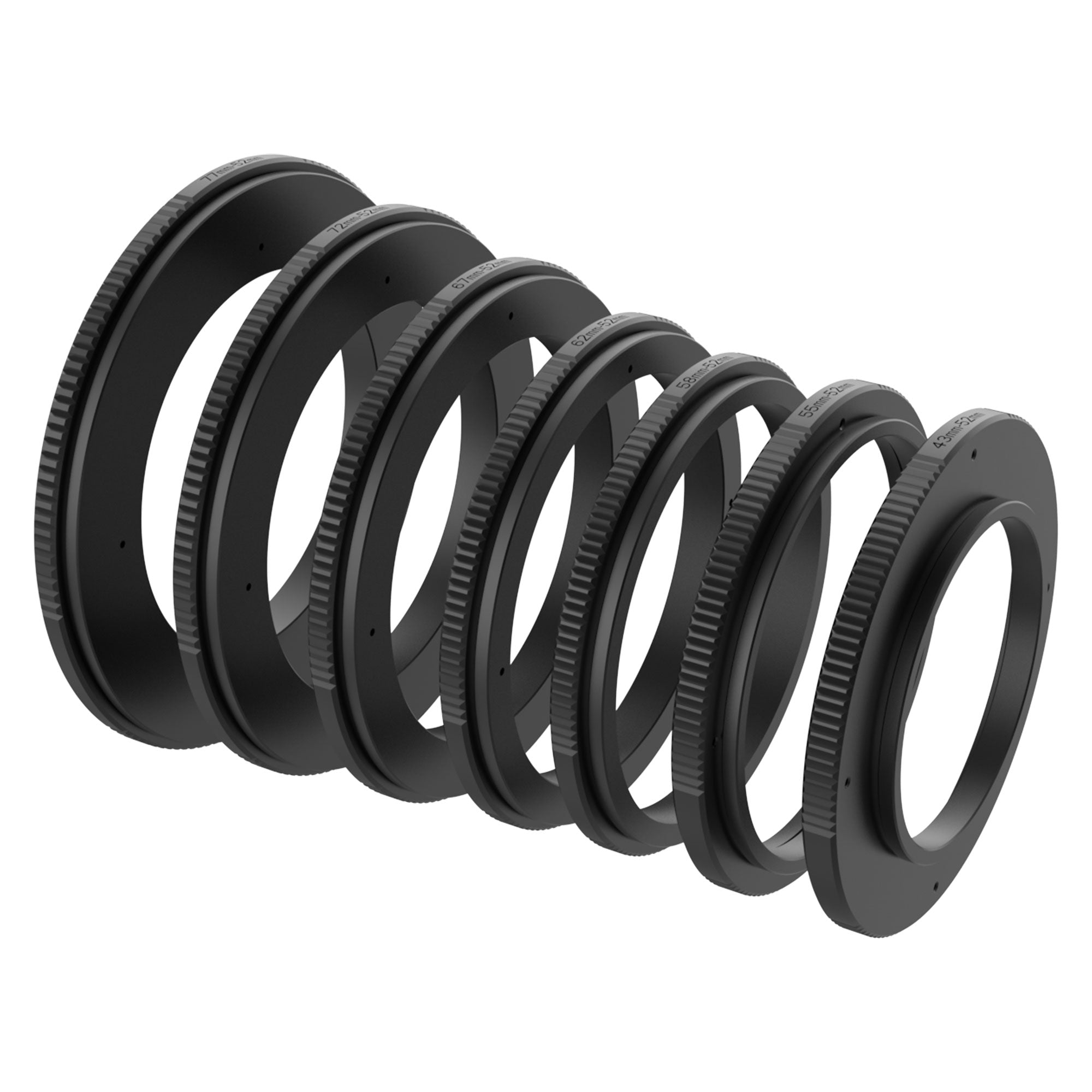 Blazar Lens Step-up & Down Ring Set for Nero 1.5X Anamorphic Adapter