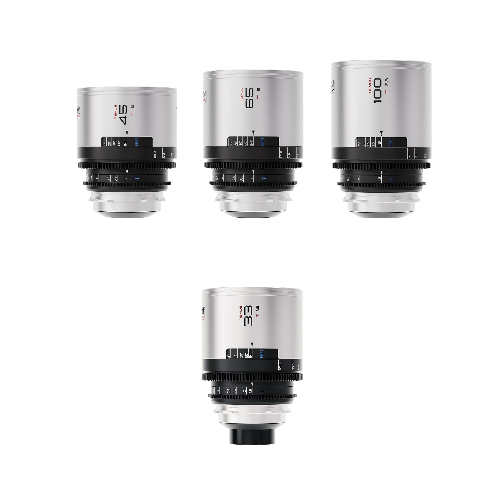 Remus 1.5X A Set with 33mm Bundle (33/45/65/100mm)