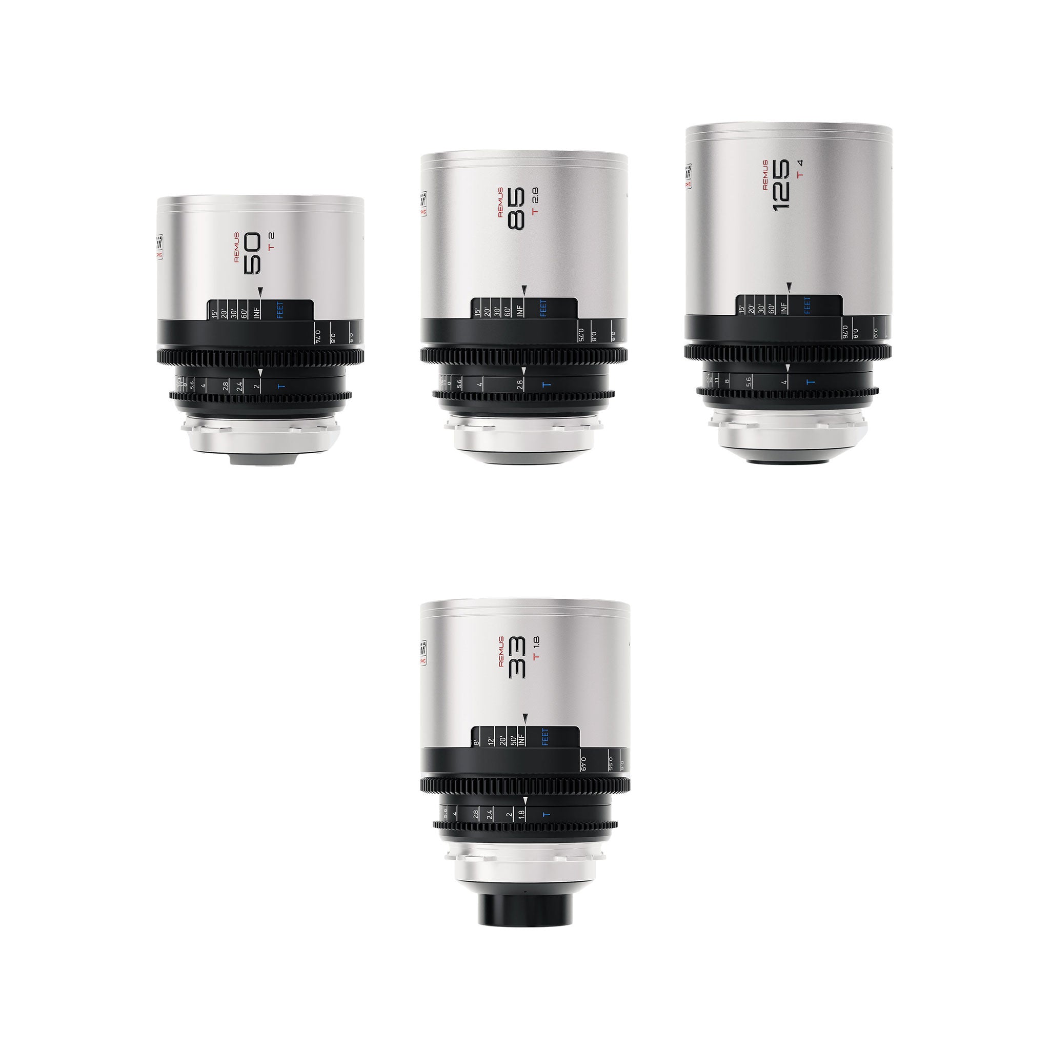 Remus 1.5X B Set with 33mm Bundle (33/50/85/125mm)