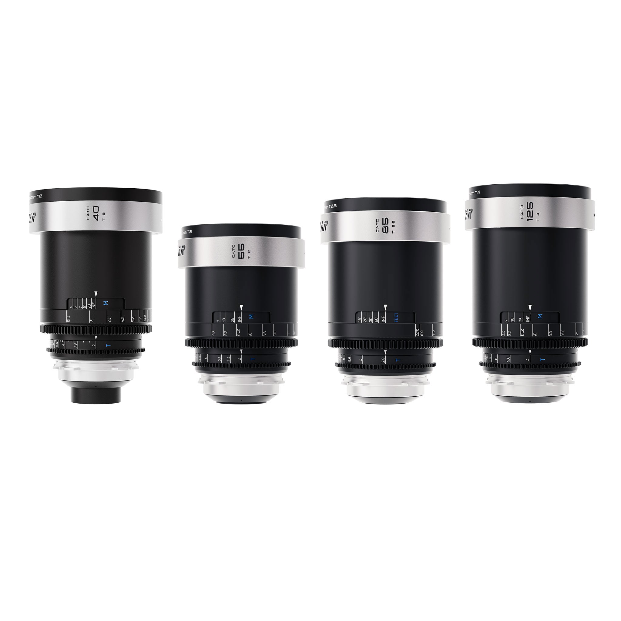 Cato 2X Full Frame Anamorphic 40/55/85/125mm 4-lens Set