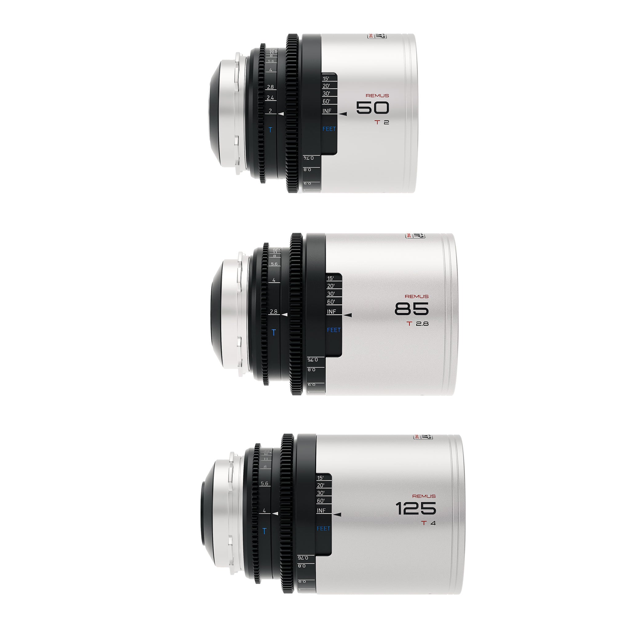 Remus 1.5x Full Frame Anamorphic B Set 50/85/125mm